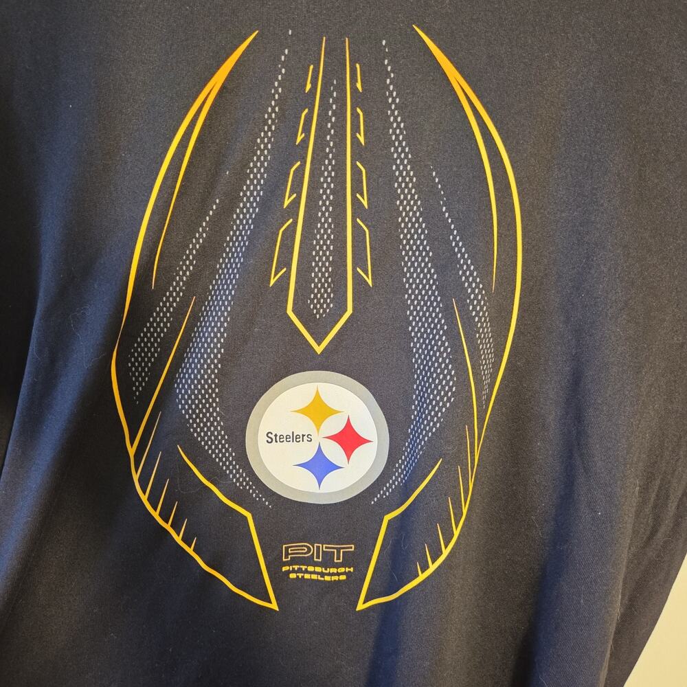 Nike Pittsburgh Steelers Dri-FIT Graphic Tee T-Shirt Black Mens L Short Sleeve - Picture 2 of 9